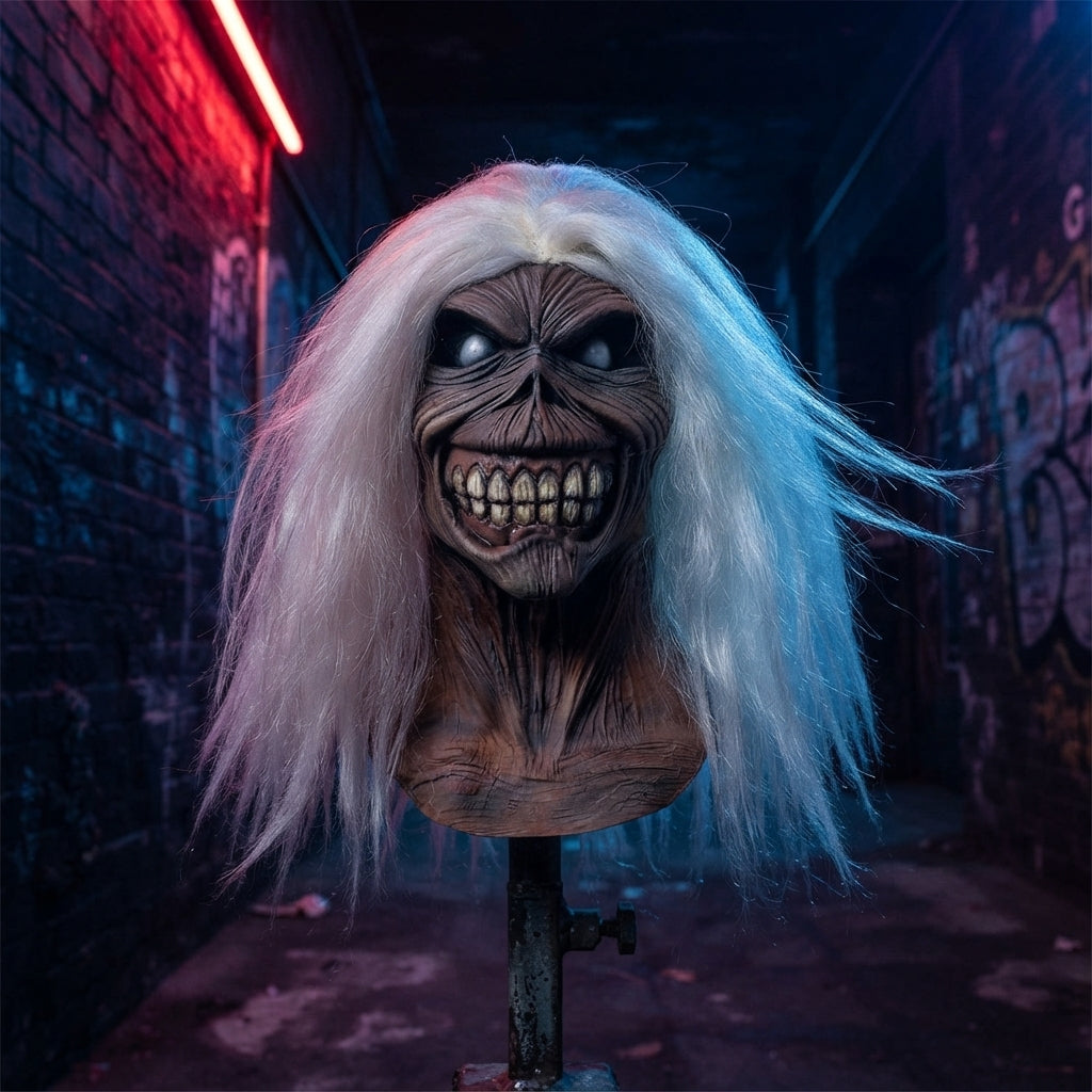 Máscara De Látex Eddie Killers Iron Maiden Licenciada Para Disfraz Y Halloween