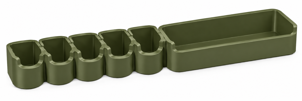 Organizador de Especias para Cocina de Plástico Multiusos (24.7 x 5.3 x 7.8 cm)