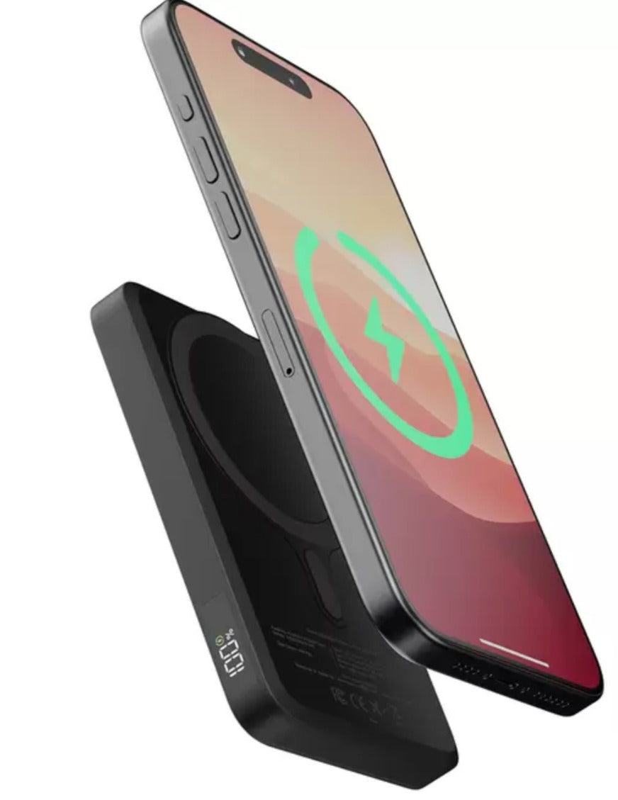 Xtorm Power Bank Magnética Inalámbrica 5,000 mAh DUO 2 Carga Magnética Superfuerte USB-C Portátil con Indicador LED MagSafe Accesorios Celular Ultra Delgado y Portátil