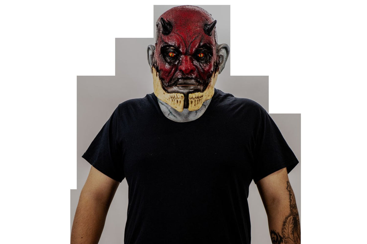 Máscara Agrietado Malvado Ghoulish - Disfraz de Látex para Halloween y Día de Muertos