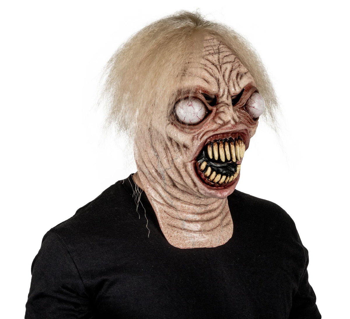 Máscara Alien Tenebroso Pege - Disfraz de Látex, Kanekalon para Halloween y Día de Muertos