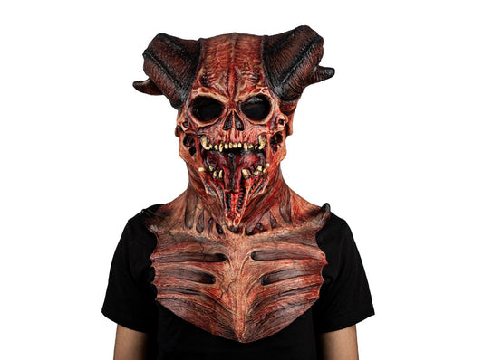 Máscara Astaroth Devil's Ghoulish - Disfraz de Látex para Halloween y Día de Muertos