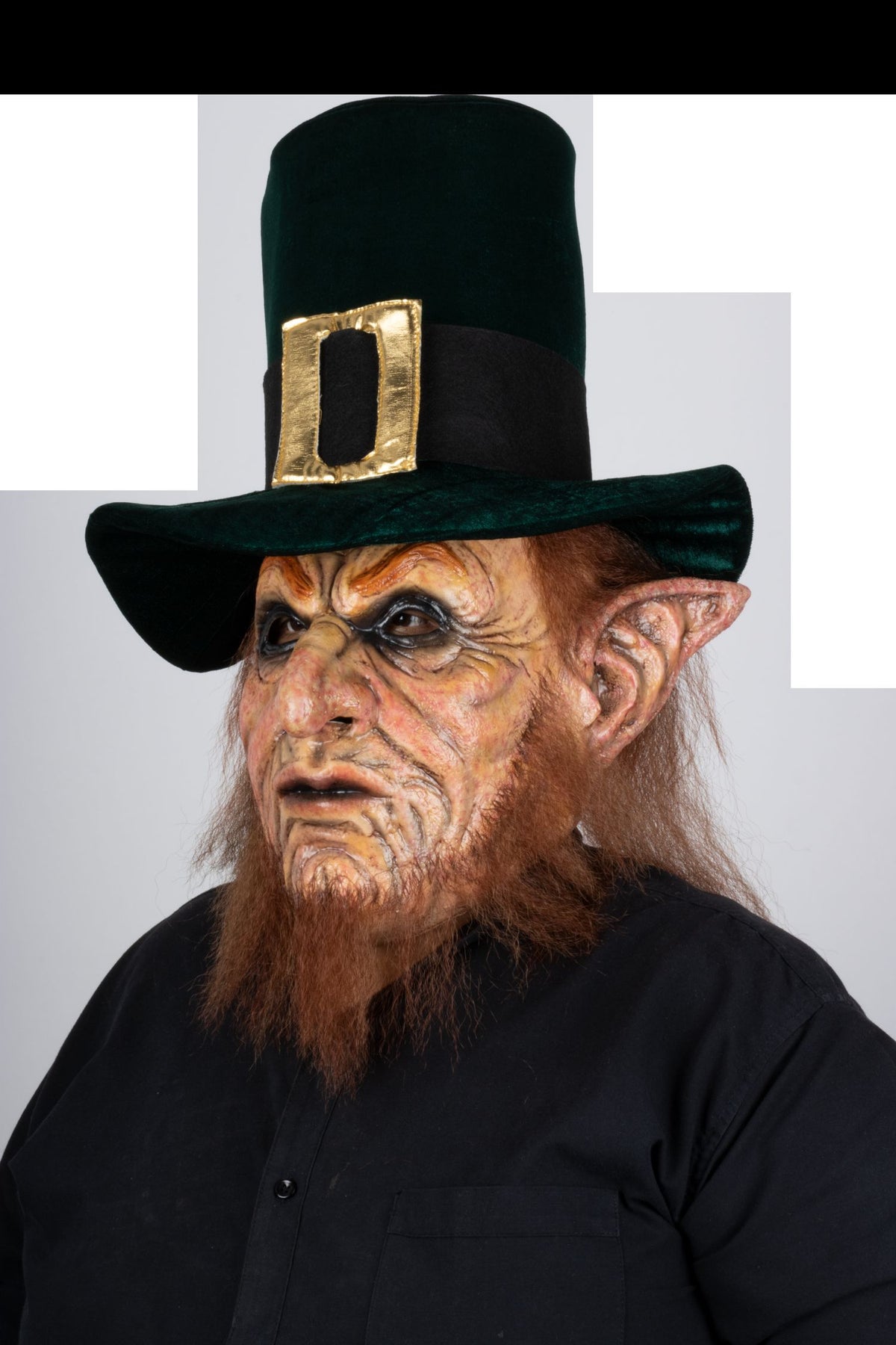 Máscara Malvado Leprechaun Ghoulish - Disfraz de Látex, Kanekalon para Halloween y Día de Muertos