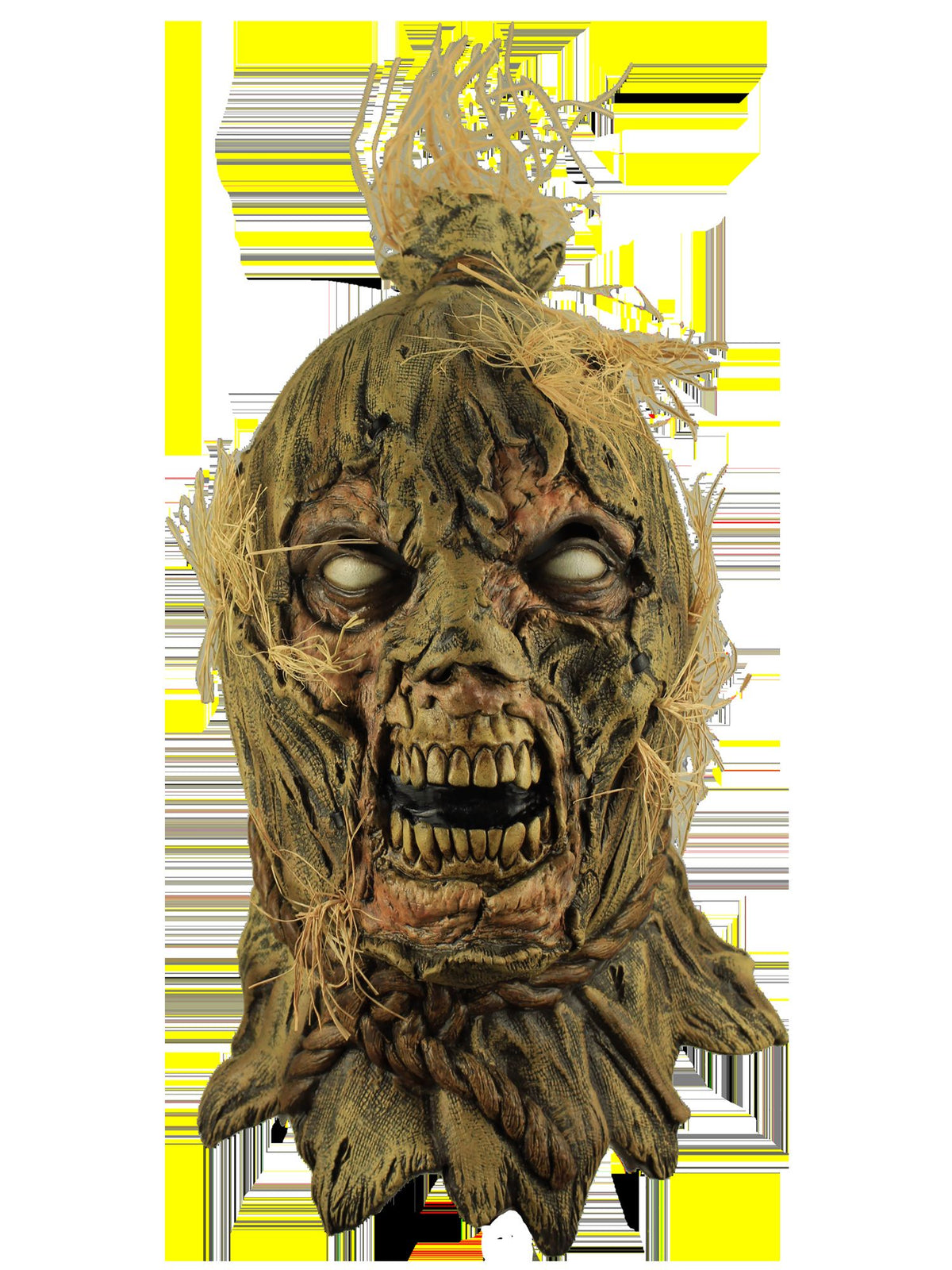 Máscara Nacido del terror Ghoulish - Disfraz de Látex, Paja Sintética para Halloween y Día de Muertos