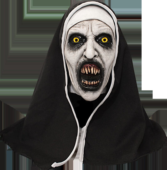 Máscara Nun Deluxe Máscara Pege - Disfraz de Látex, 80% Poliéster, 20% Elastano para Halloween y Día de Muertos