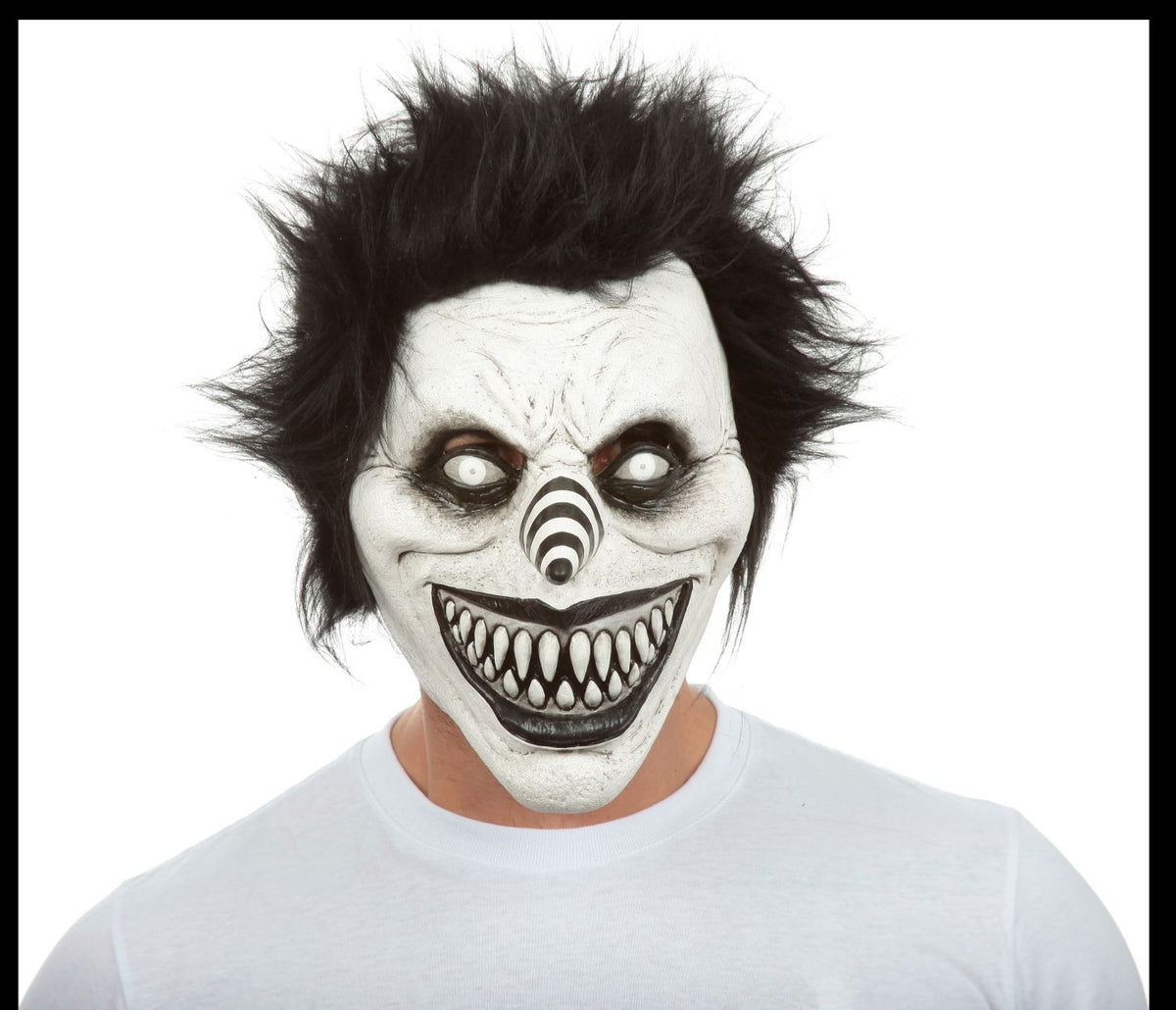 Máscara Riendo J. Ghoulish - Disfraz de Látex, Peluche para Halloween y Día de Muertos