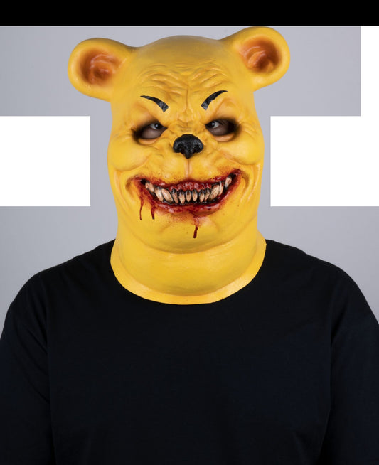 Máscara Sangriento Pooh Ghoulish - Disfraz de Látex para Halloween y Día de Muertos