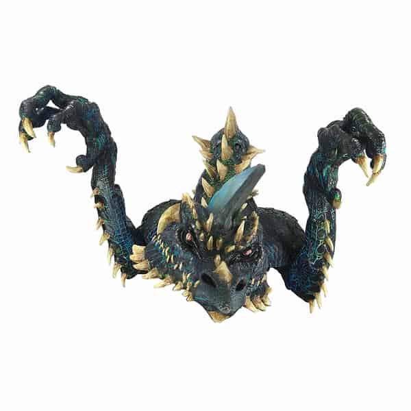 Máscara Smolder Negro Dragón Ghoulish - Disfraz de Látex para Halloween y Día de Muertos