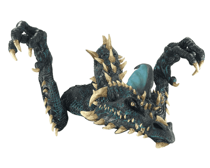 Máscara Smolder Negro Dragón Ghoulish - Disfraz de Látex para Halloween y Día de Muertos
