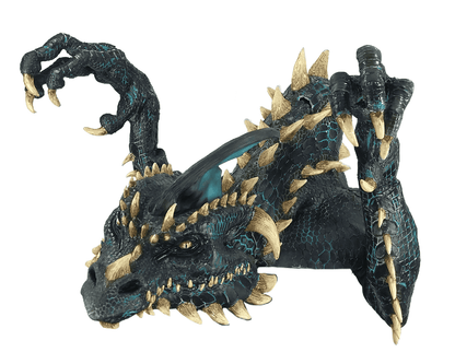 Máscara Smolder Negro Dragón Ghoulish - Disfraz de Látex para Halloween y Día de Muertos