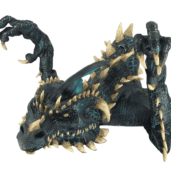 Máscara Smolder Negro Dragón Ghoulish - Disfraz de Látex para Halloween y Día de Muertos