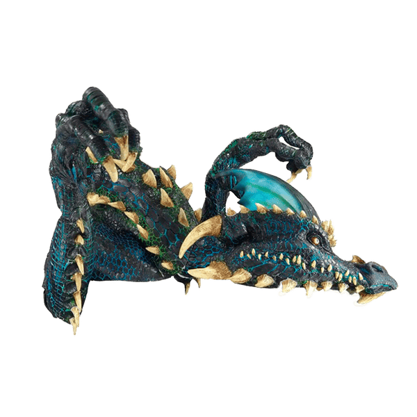 Máscara Smolder Negro Dragón Ghoulish - Disfraz de Látex para Halloween y Día de Muertos