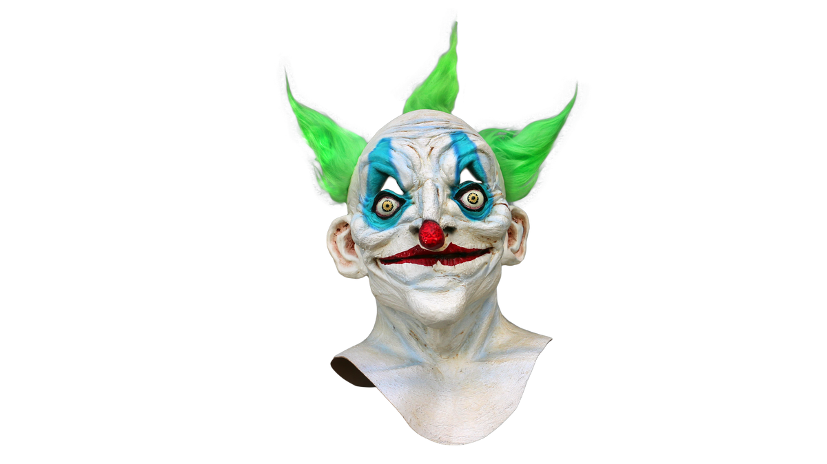 Máscara Viejo Payaso Ghoulish - Disfraz de Látex, Peluche para Halloween y Día de Muertos