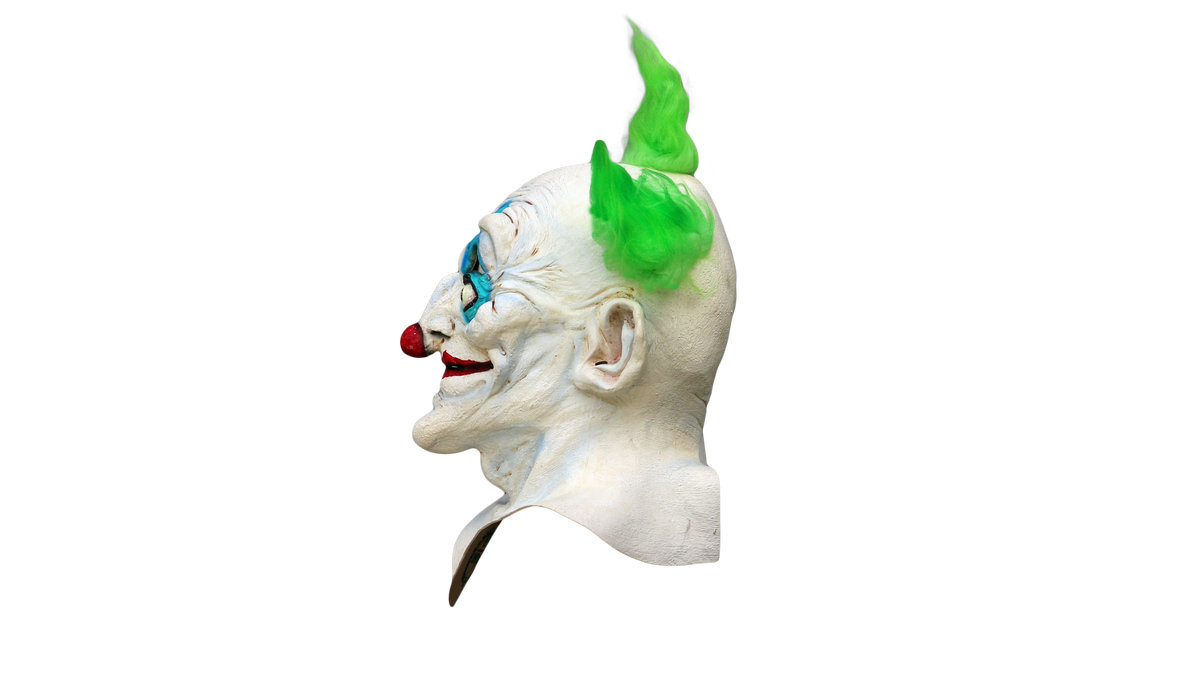 Máscara Viejo Payaso Ghoulish - Disfraz de Látex, Peluche para Halloween y Día de Muertos