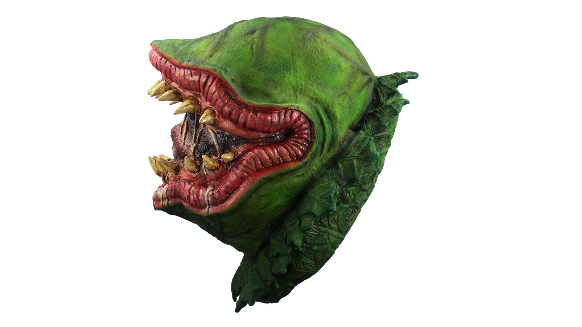 Máscara Mutante Carnivorous Plant Ghoulish - Disfraz de Látex para Halloween y Día de Muertos
