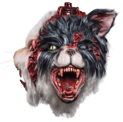 Máscara C.T 085 Laboratorio Gato Ghoulish - Disfraz de Látex, Pelox para Halloween y Día de Muertos