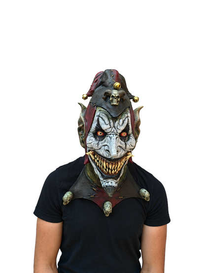 Máscara Jesterblin Ghoulish - Disfraz de Látex para Halloween y Día de Muertos