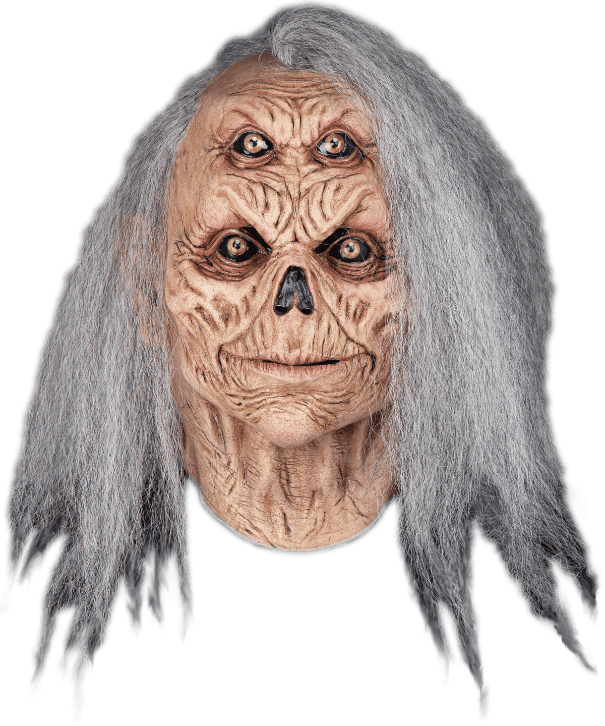 Máscara Malvado Bruja Ojos Ghoulish - Disfraz de Látex, Kanekalon para Halloween y Día de Muertos