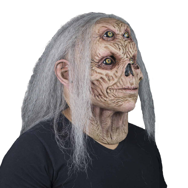 Máscara Malvado Bruja Ojos Ghoulish - Disfraz de Látex, Kanekalon para Halloween y Día de Muertos