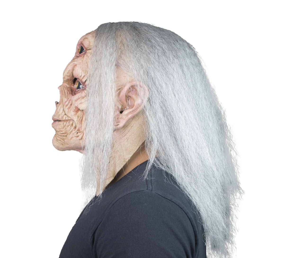 Máscara Malvado Bruja Ojos Ghoulish - Disfraz de Látex, Kanekalon para Halloween y Día de Muertos
