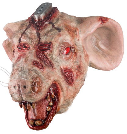 Máscara RT.T 418 Laboratorio Rata Ghoulish - Disfraz de Látex, Pelox, Hilo Cañamo para Halloween y Día de Muertos