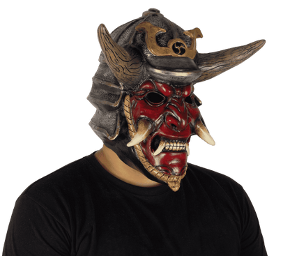 Máscara Poseído Samurai Ghoulish - Disfraz de Látex para Halloween y Día de Muertos