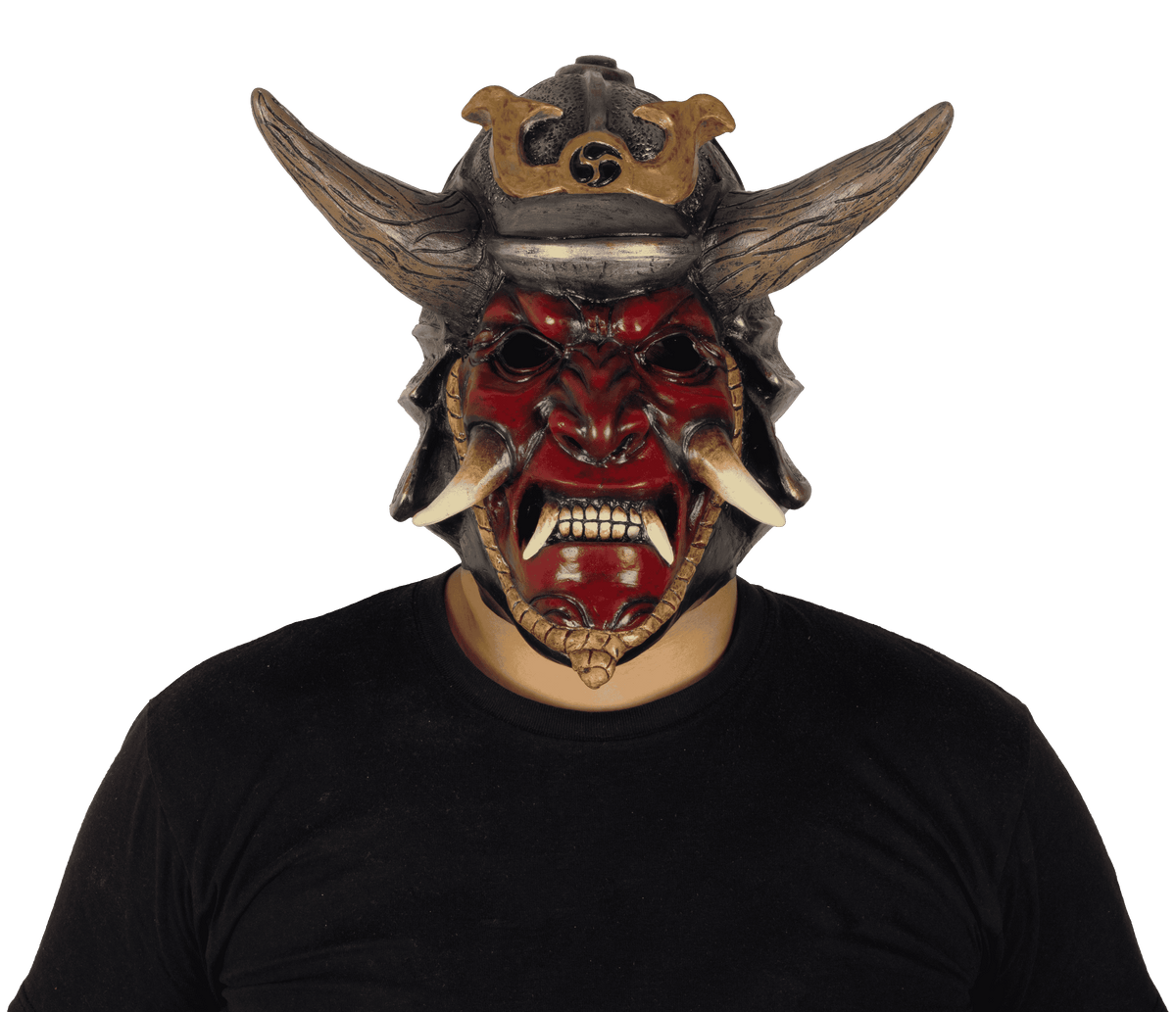 Máscara Poseído Samurai Ghoulish - Disfraz de Látex para Halloween y Día de Muertos