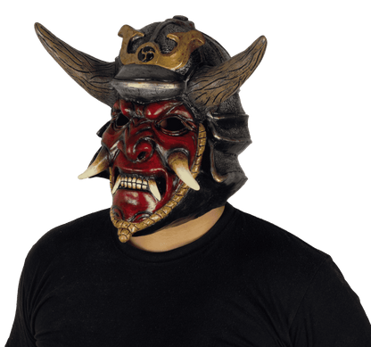 Máscara Poseído Samurai Ghoulish - Disfraz de Látex para Halloween y Día de Muertos