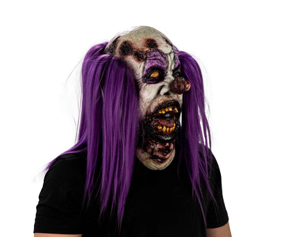 Máscara Charly Glotón Zombi Ghoulish - Disfraz de Látex, Kanekalon para Halloween y Día de Muertos