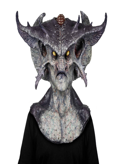 Máscara Warl'ord Ghoulish - Disfraz de Látex para Halloween y Día de Muertos