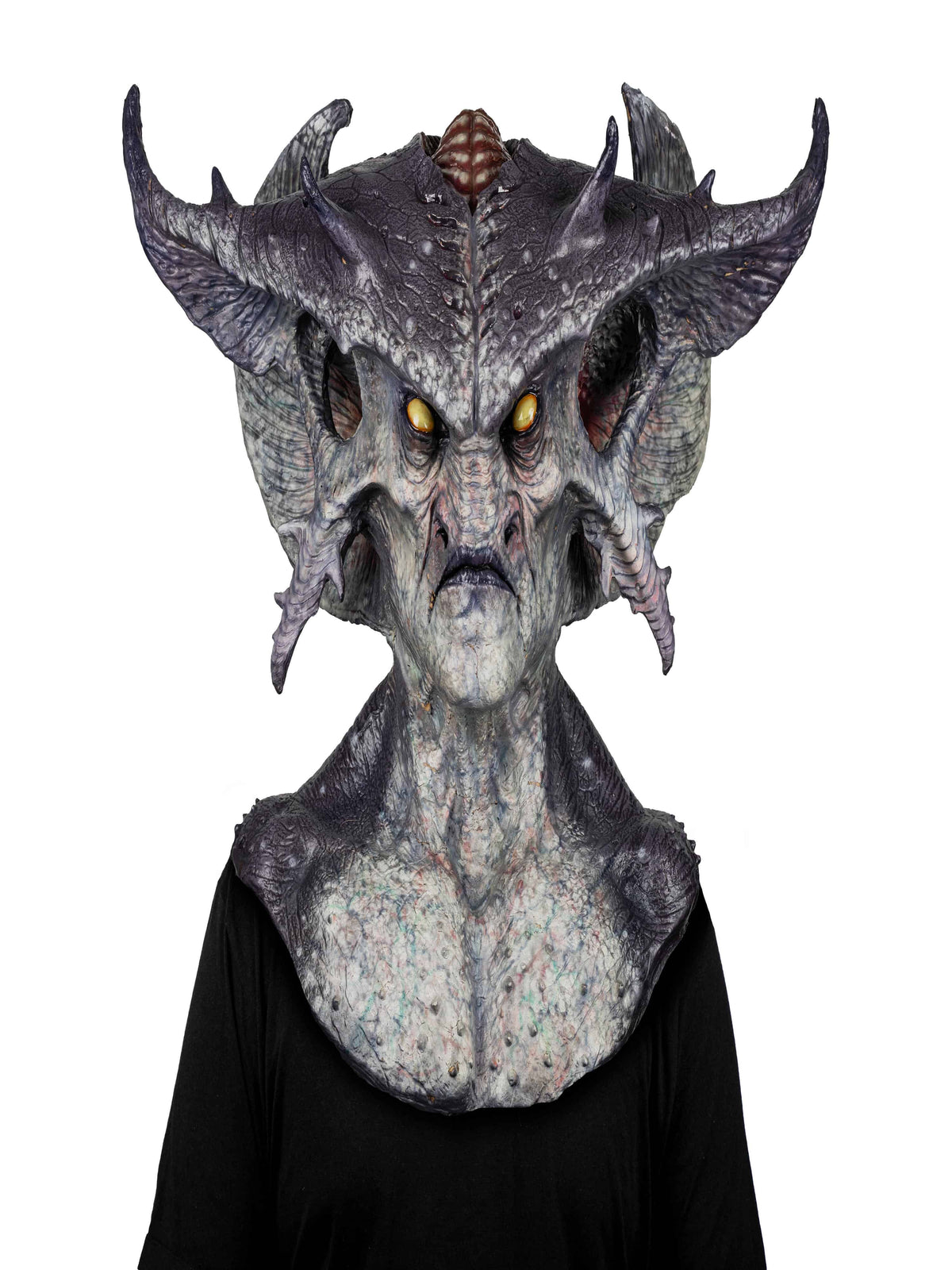 Máscara Warl'ord Ghoulish - Disfraz de Látex para Halloween y Día de Muertos
