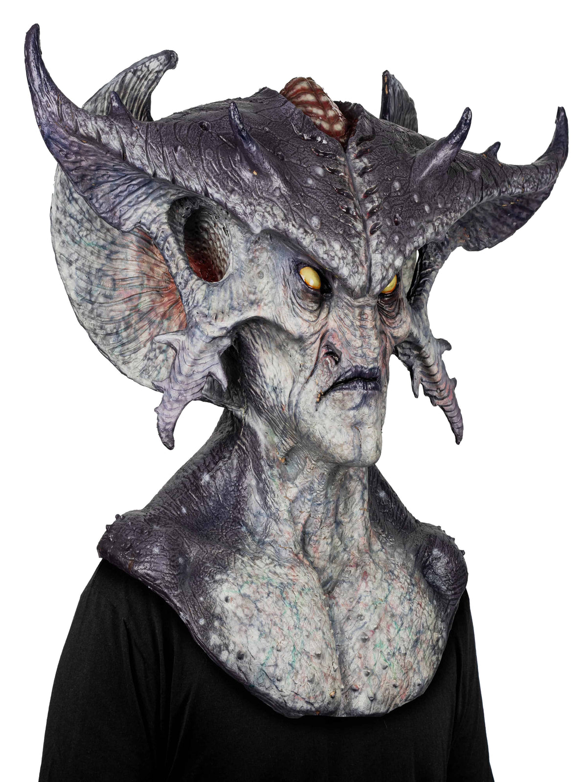 Máscara Warl'ord Ghoulish - Disfraz de Látex para Halloween y Día de Muertos