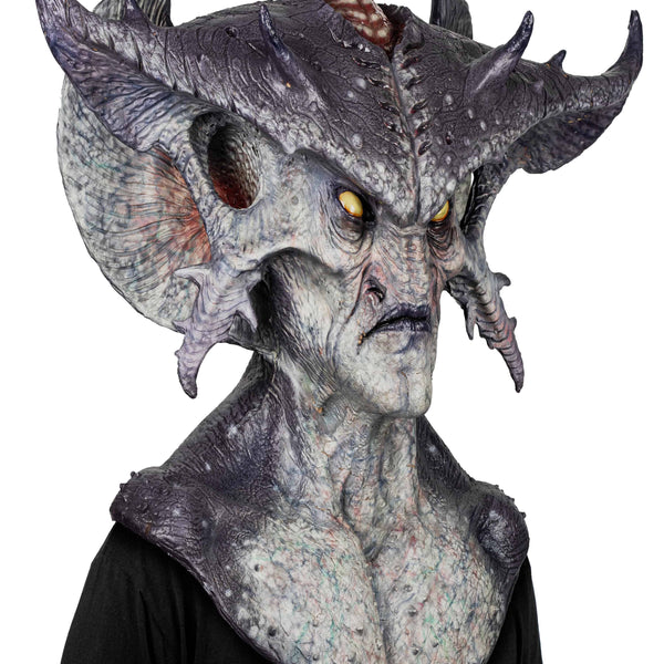 Máscara Warl'ord Ghoulish - Disfraz de Látex para Halloween y Día de Muertos