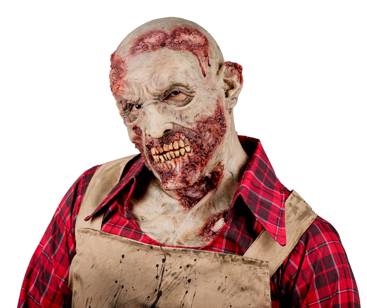 Máscara Zombi Hyper Ghoulish - Disfraz de Látex para Halloween y Día de Muertos