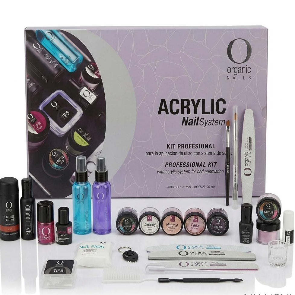 Kit Profesional para Aplicación de Uñas de Acrílico Pro Kit System Organic Nails