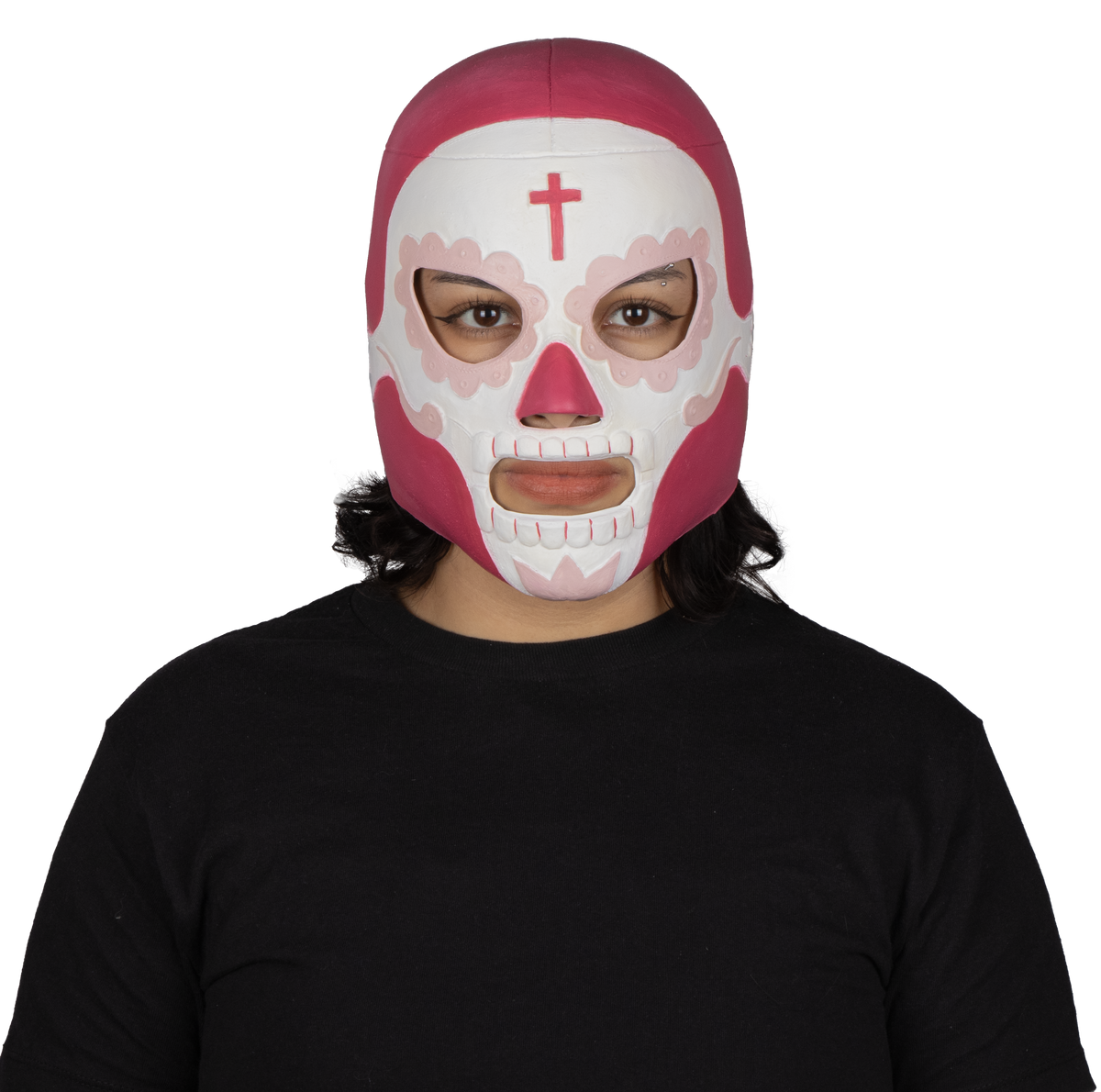 Máscara Rey Mictlán Mundial - Disfraz de Látex para Halloween y Día de Muertos