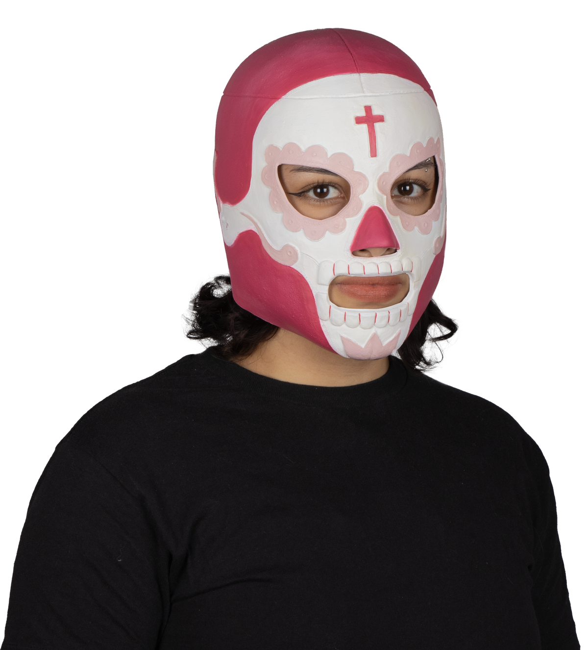 Máscara Rey Mictlán Mundial - Disfraz de Látex para Halloween y Día de Muertos