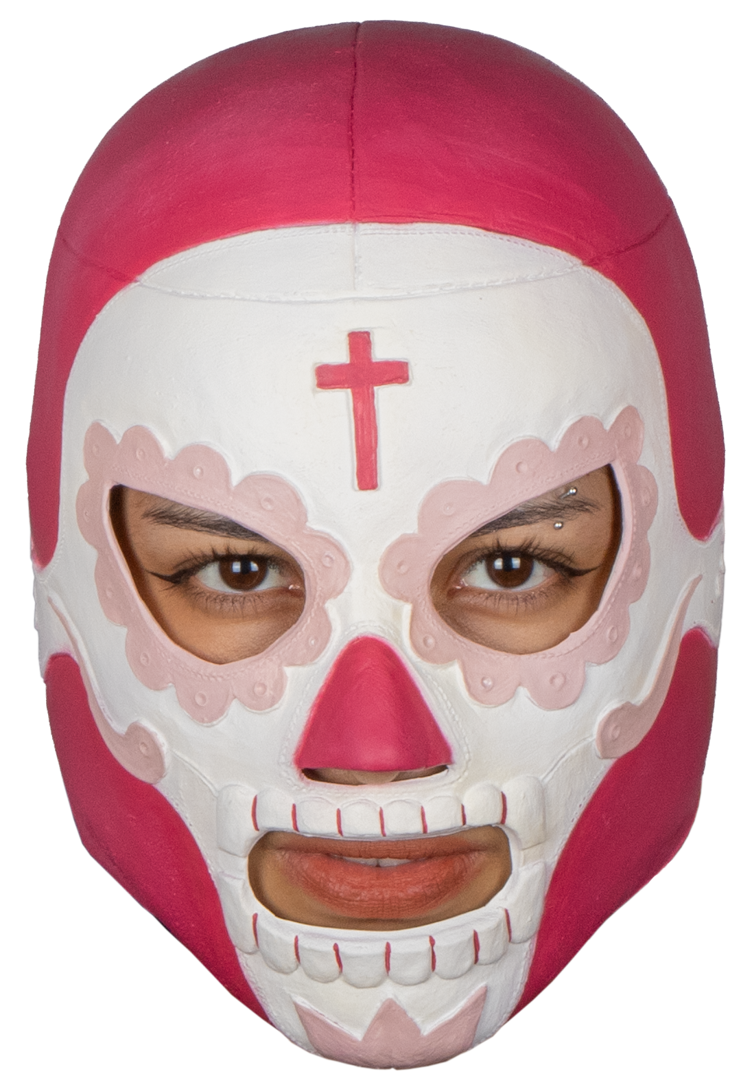 Máscara Rey Mictlán Mundial - Disfraz de Látex para Halloween y Día de Muertos