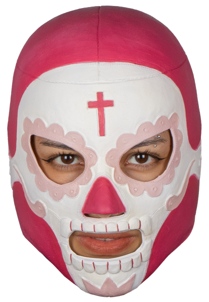 Máscara Rey Mictlán Mundial - Disfraz de Látex para Halloween y Día de Muertos