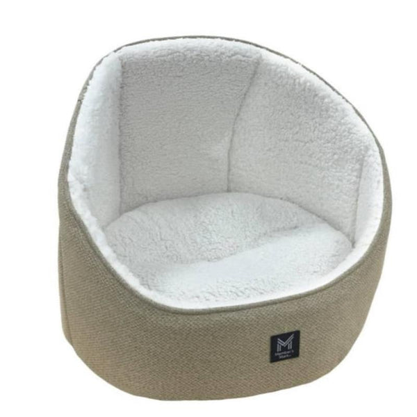 Cama para Mascota Pequeña 45 x 50 cm Color Café Ideal para perros de raza pequeña o gatos Cómoda y Duradera