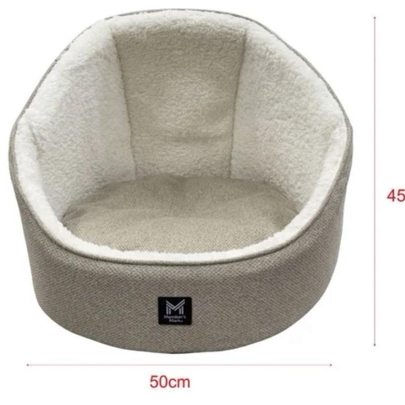 Cama para Mascota Pequeña 45 x 50 cm Color Café Ideal para perros de raza pequeña o gatos Cómoda y Duradera