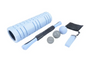 Kit de Rodillo de Espuma para Masaje Muscular, Herramienta de Rehabilitación y Ejercicio, Azul, para Yoga y Pilates 7pzs