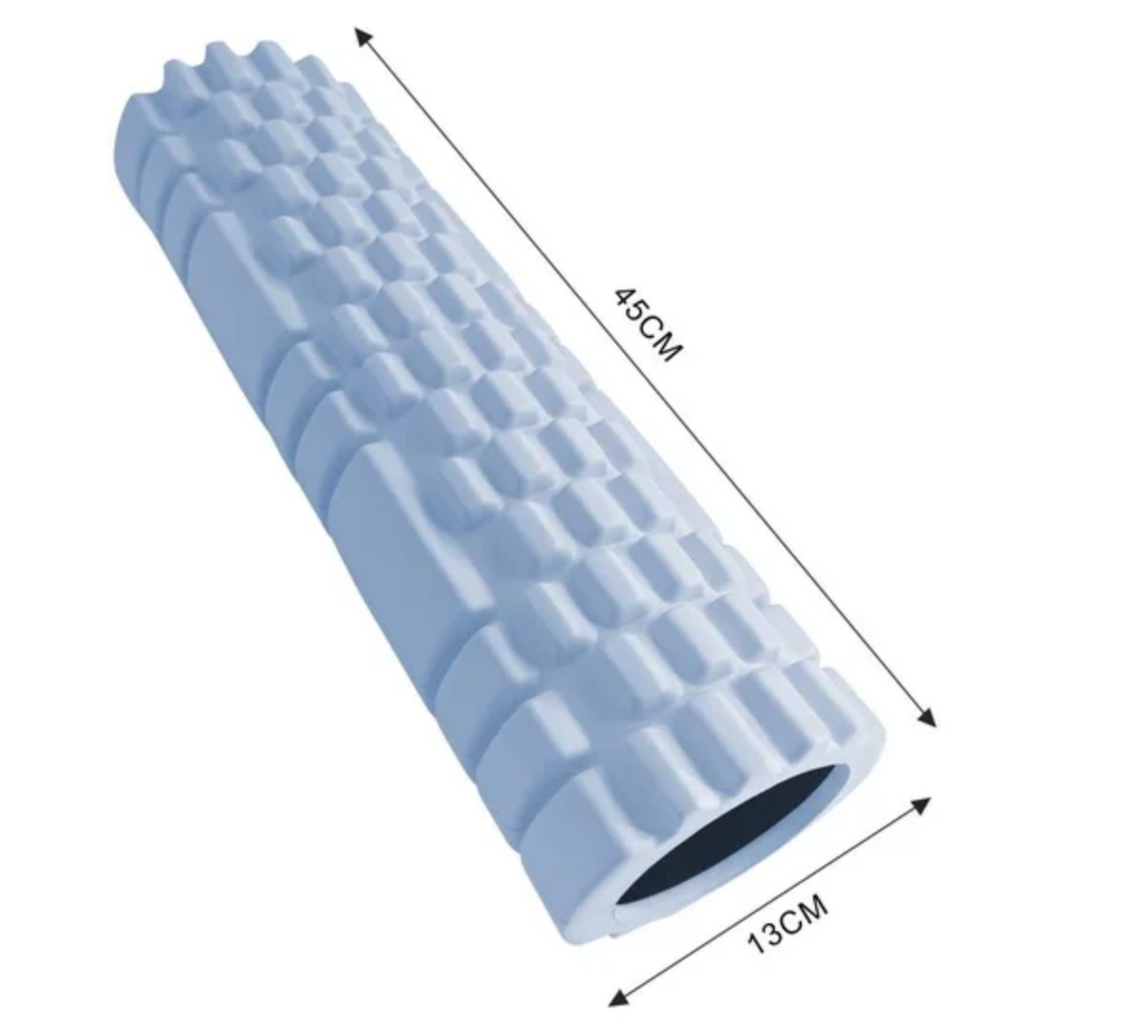 Kit de Rodillo de Espuma para Masaje Muscular, Herramienta de Rehabilitación y Ejercicio, Azul, para Yoga y Pilates 7pzs