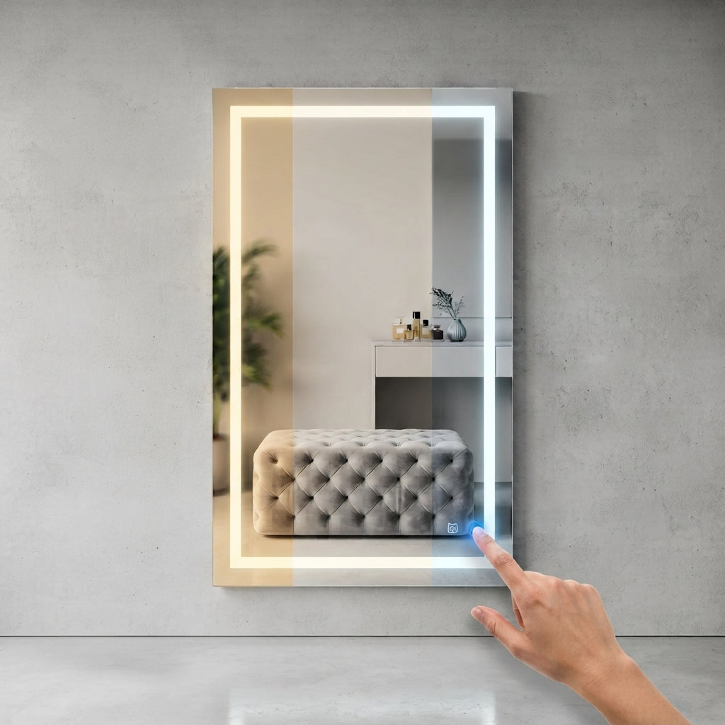 Espejo de Cuerpo Completo con Luz LED 180x80 cm | Espejo Rectangular Tactil