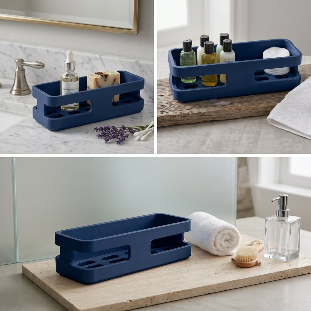 Organizador Flotante para Regadera y Baño con Sistema de Drenaje