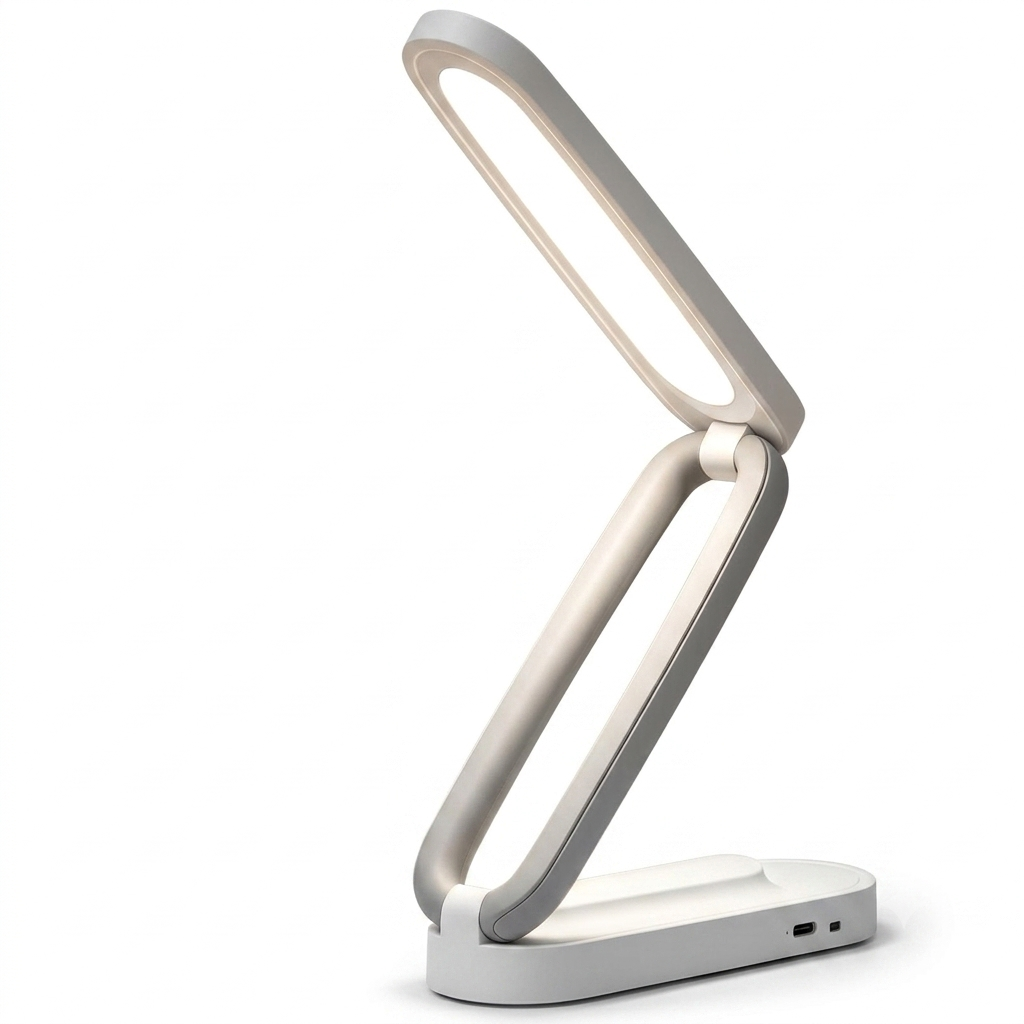 Lampara de Escritorio LED, Lámpara de Oficina Mesa, Luz de Lectura Recargable, 3 Modos de Iluminación, Atenuación Táctil, para Trabajar, Estudiar, Leer, Escribir