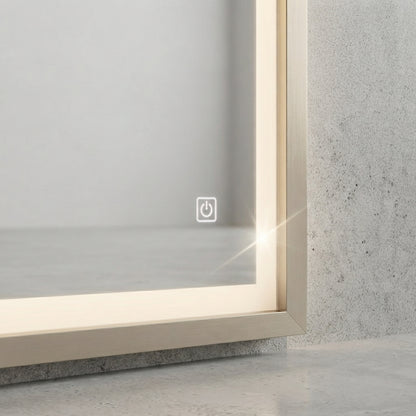 Espejo de Cuerpo Completo Arqueado con Luz LED 180 cm | Espejo Decorativo Táctil