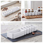 Organizador de Especias para Cocina de Plástico Multiusos (24.7 x 5.3 x 7.8 cm)