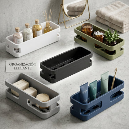 Organizador Flotante para Regadera y Baño con Sistema de Drenaje