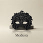 Máscara Veneciana "Medusa" en Relieve de Serpientes | Estilo Gótico y Elegante para Fiestas, Cosplay y Halloween